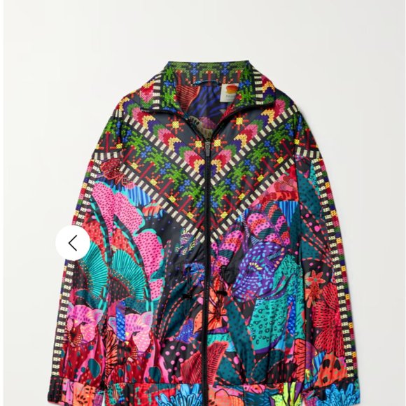 Farm Rio Women’s Black Cool Leopards Windbreaker - Picture 2 of 12